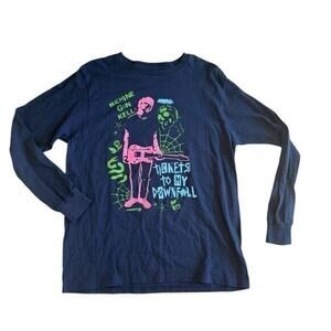 MGK Machine Gun Kelly “tickets to my downfall” Blue Graphic Long Sleeve Shirt